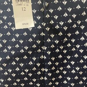 NWT Ann Taylor skirt sailboats‎ size 12 blue/white